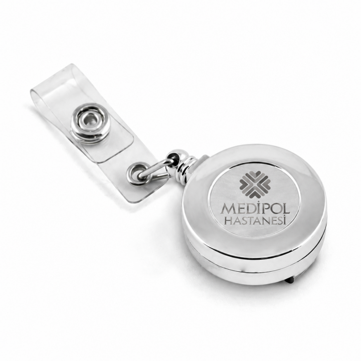 Gümüş Metal Logo Baskılı Promosyon Yoyo Kartlık